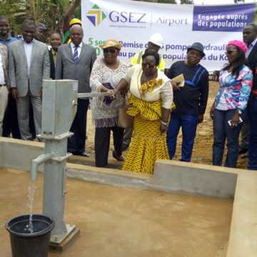 La GSEZ inaugure 25 pompes hydrauliques dans 10 villages du Komo Mondah